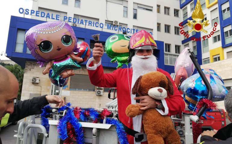 Vigili del Fuoco al Microcitemico di Cagliari per Natale