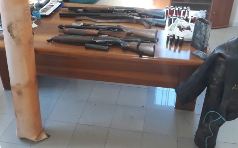 Teulada: sequestrati 4 fucili con matricola abrasa e un centinaio di cartucce, forse di bracconieri