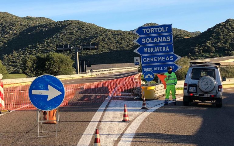 Nuovi disagi per chi viaggia da Cagliari verso Tortolì: strada chiusa all’altezza di Torre delle Stelle