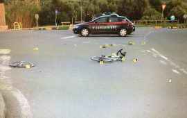 travolge ciclista e scappa carabinieri sinnai