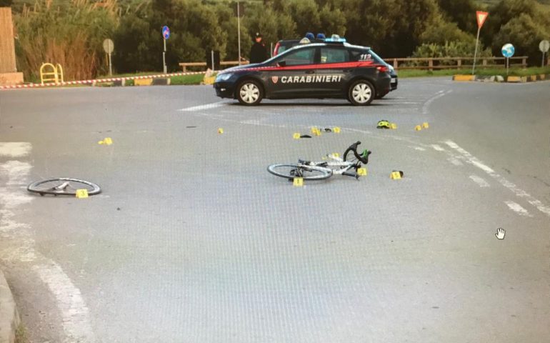 travolge ciclista e scappa carabinieri sinnai