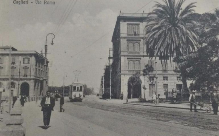 La Cagliari che non c’è più: via Roma in una rara foto del 1907