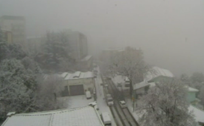 (VIDEO) Lo spettacolare time lapse dell’intensa nevicata di ieri a Lanusei