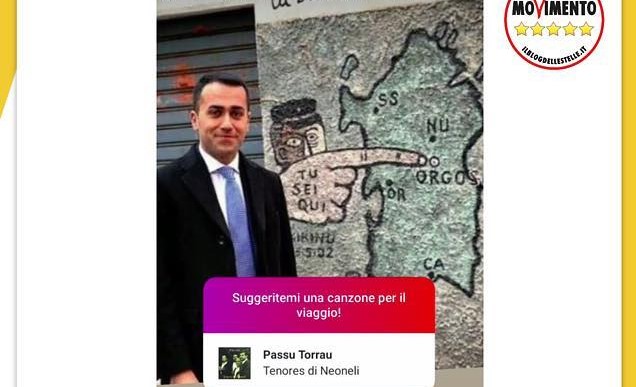 Il vicepremier Luigi Di Maio arriverà in Sardegna il prossimo weekend