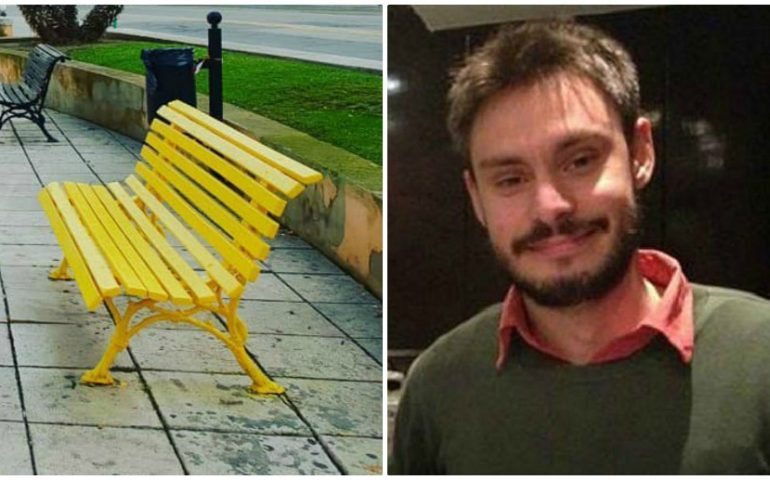 #3annisenzaGiulio: domani a Cagliari la celebrazione “Una panchina gialla per Giulio Regeni”