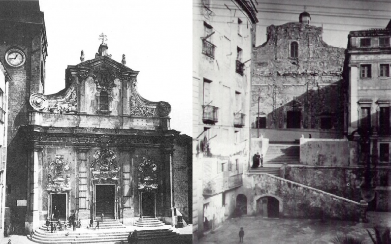 La Cagliari che non c’è più: quel restauro sbagliato che nel 1902 distrusse la facciata barocca della Cattedrale