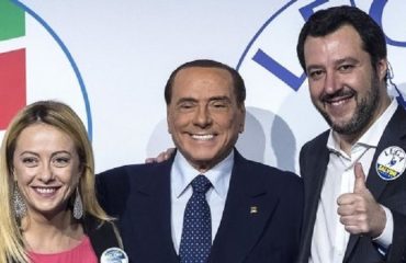 Giorgia Meloni Silvio Berlusconi e Matteo Salvini