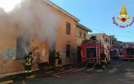 Incendio a Sinnai