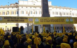 La manifestazione di Coldiretti a Montecitorio - Foto Coldiretti Pistoia