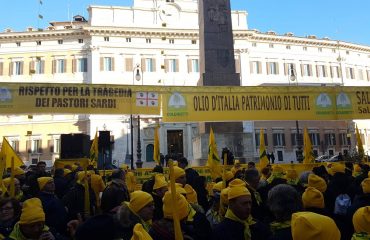 La manifestazione di Coldiretti a Montecitorio - Foto Coldiretti Pistoia