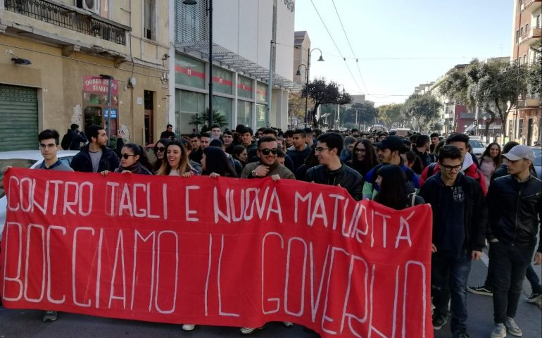 Manifestazione studenti a Cagliari venerdì 22 febbraio 2019