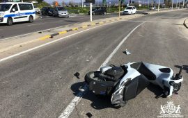 Scooter incidente via Vesalio Pirri