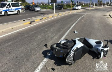 Scooter incidente via Vesalio Pirri