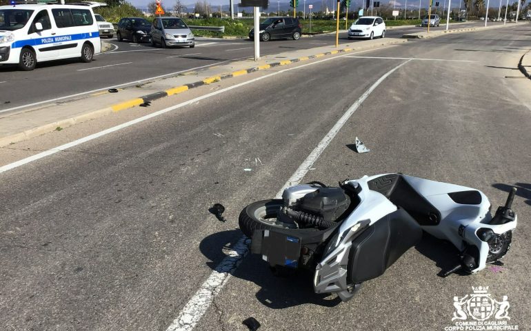 Scooter incidente via Vesalio Pirri