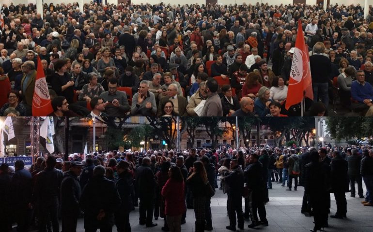Zedda e Salvini le due piazze di Cagliari