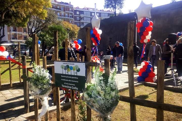 A Monte Mixi un piccolo parco giochi per ricordare una nonna affettuosa