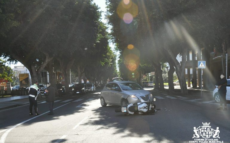 Cagliari, anziano al volante non rispetta una precedenza: 35enne all’ospedale