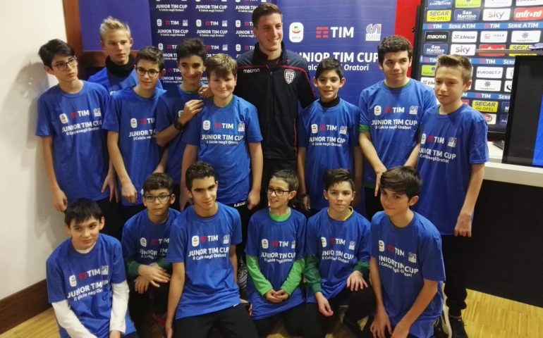 Cragno incontra i ragazzi della Junior Tim Cup, il torneo nazionale dedicato al calcio negli oratori