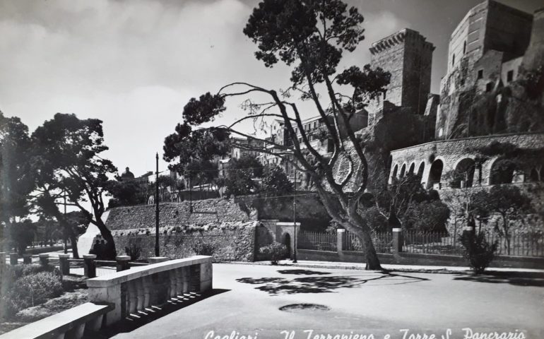 La Cagliari che non c’è più: la Torre di San Pancrazio vista dal Terrapieno