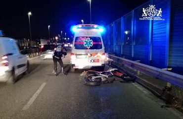 Incidente asse mediano moto pirri