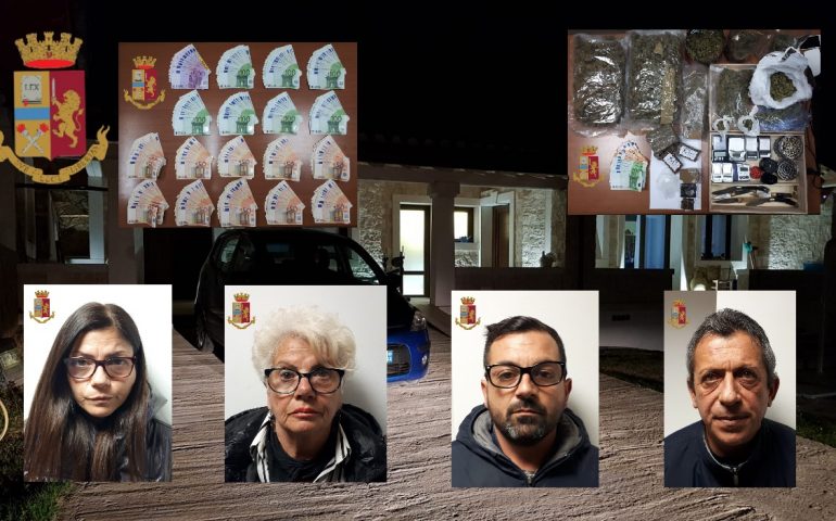 Quartu, 3 chili di droga e 60mila euro nascosti in casa: in manette quattro persone