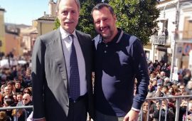 Vito Bardi con Matteo Salvini