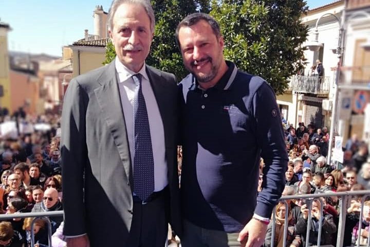 Vito Bardi con Matteo Salvini