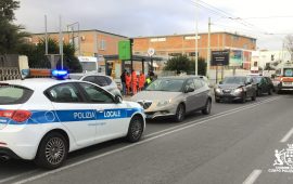 incidente stradale viale marconi polizia municipale