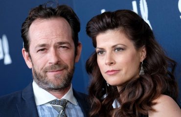 Luke Perry con la futura moglie