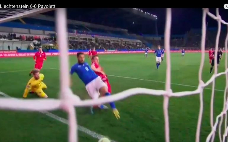 Serata da ricordare per Pavoletti: debutto e gol in maglia azzurra, l’Italia vince 6-0