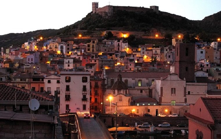 Bosa Sardinia City Evening Italy