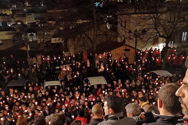 Fiaccolata per Romina - Foto Comune di Ozieri