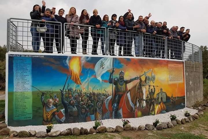 Uras: la leva del ’78 fa realizzare un murale per ricordare l’epica battaglia del 1470