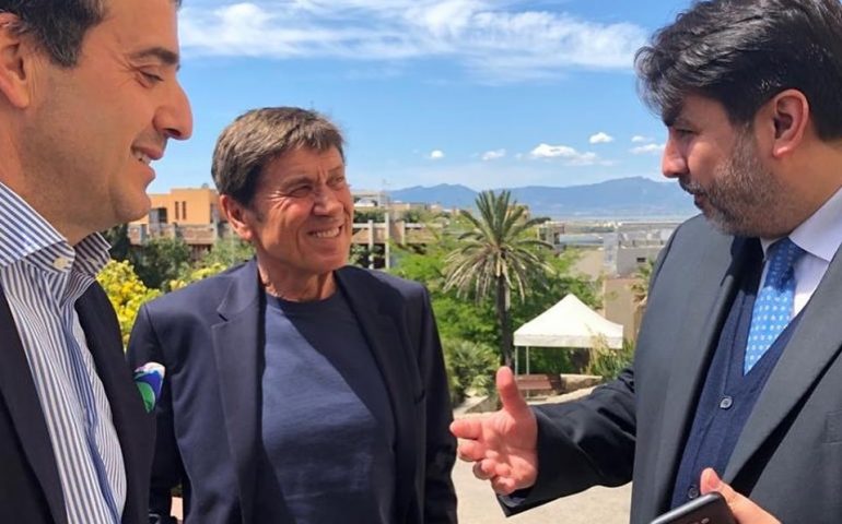 Christian Solinas con Gianni Morandi