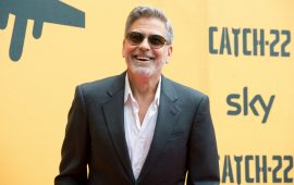 George Clooney alla presentazione di Catch 22 - Foto Sky