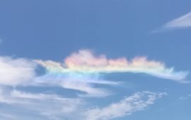 Nuvola arcobaleno a Cagliari