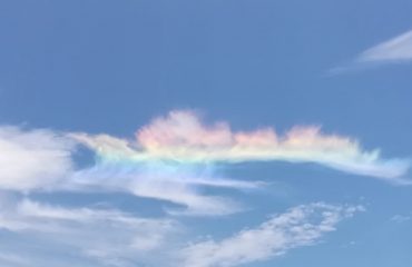 Nuvola arcobaleno a Cagliari