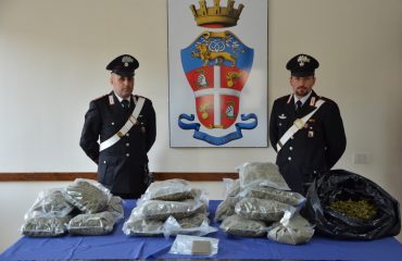 carabinieri san gavino 13 kg di marijuana
