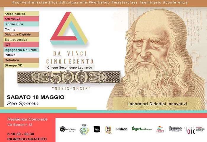 Anche la Sardegna celebra Leonardo Da Vinci