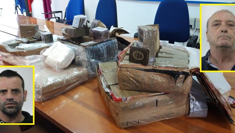 Nascondevano 75 kg di hashish sotto dei cuscini : due persone arrestate