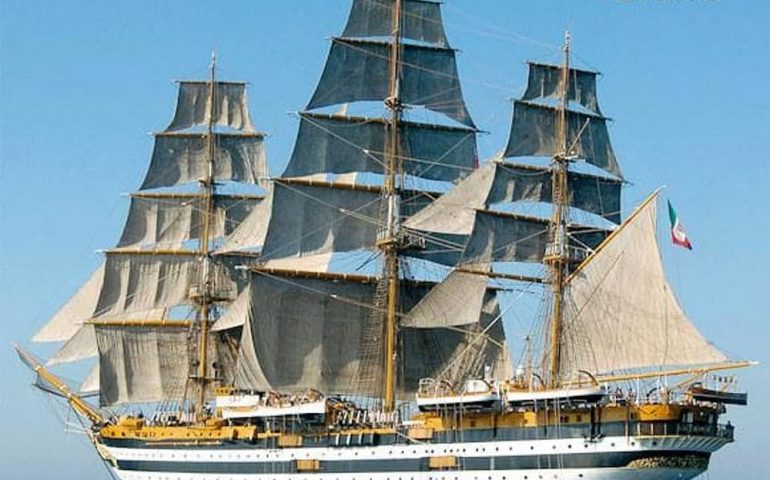 Dopo tre anni ritorna a Cagliari l’Amerigo Vespucci, la nave più bella del mondo