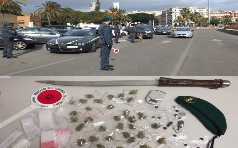 Droga nei mastelli dell’immondizia e tra i sedili del bus: sequestri tra Cagliari e provincia
