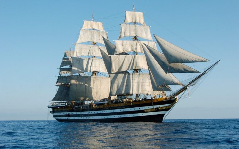 Domani ritorna a Cagliari l’Amerigo Vespucci, la nave più bella del mondo