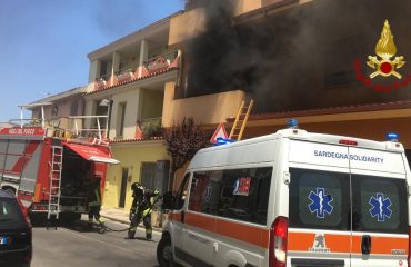 Vigili del fuoco Sestu incendio (2)