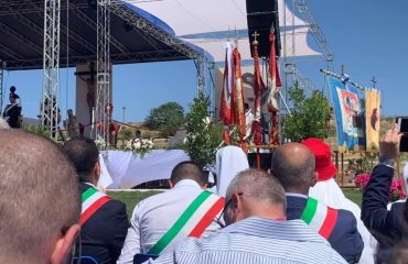 Un'immagine della beatificazione di Edvige Carboni - Foto del presidente Anci Sardegna Emiliano Deiana