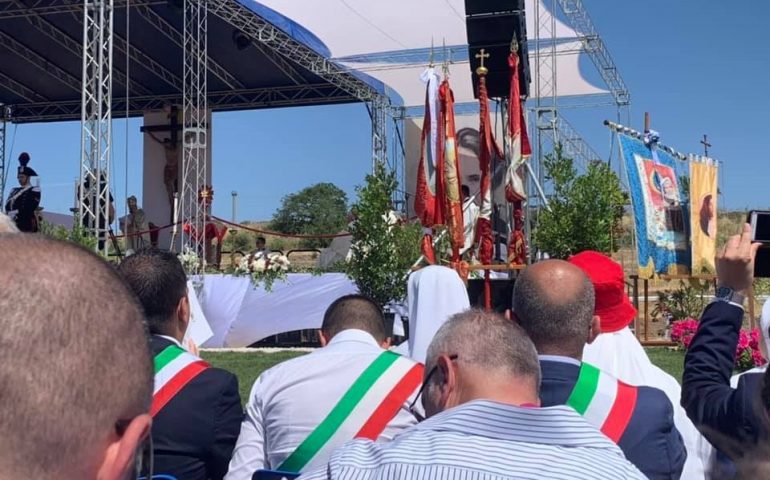 Un'immagine della beatificazione di Edvige Carboni - Foto del presidente Anci Sardegna Emiliano Deiana