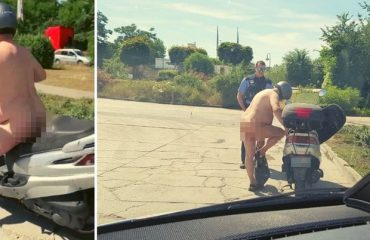 Fa caldo e lo scooterista gira senza vestiti: la polizia incredula. Succede a Berlino