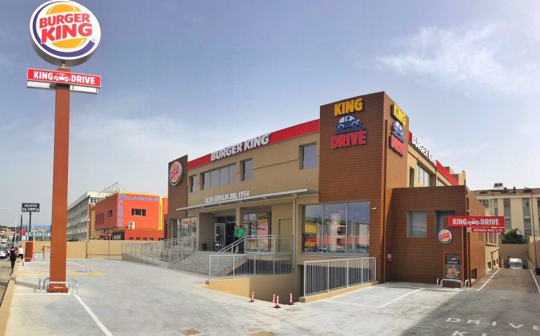 Burger King in via Calamattia a Cagliari