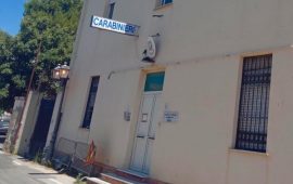 La stazione dei Carabinieri di Giba