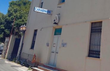 La stazione dei Carabinieri di Giba